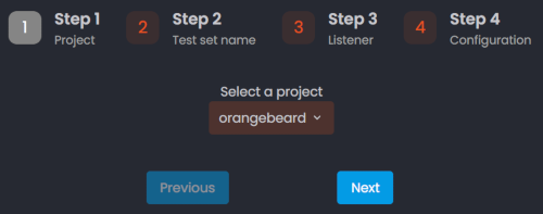 Step 1: choose project